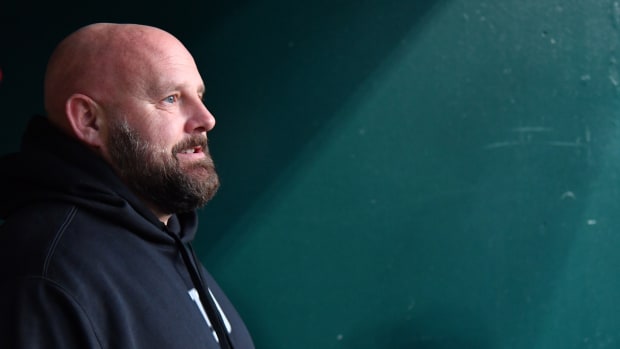 Dec 25, 2023; Philadelphia, Pennsylvania, USA; New York Giants head coach Brian Daboll walks to the field against the Philadelphia Eagles at Lincoln Financial Field.